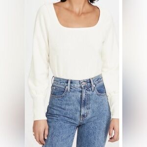 Madewell ribbed knit long sleeve top. SizeS